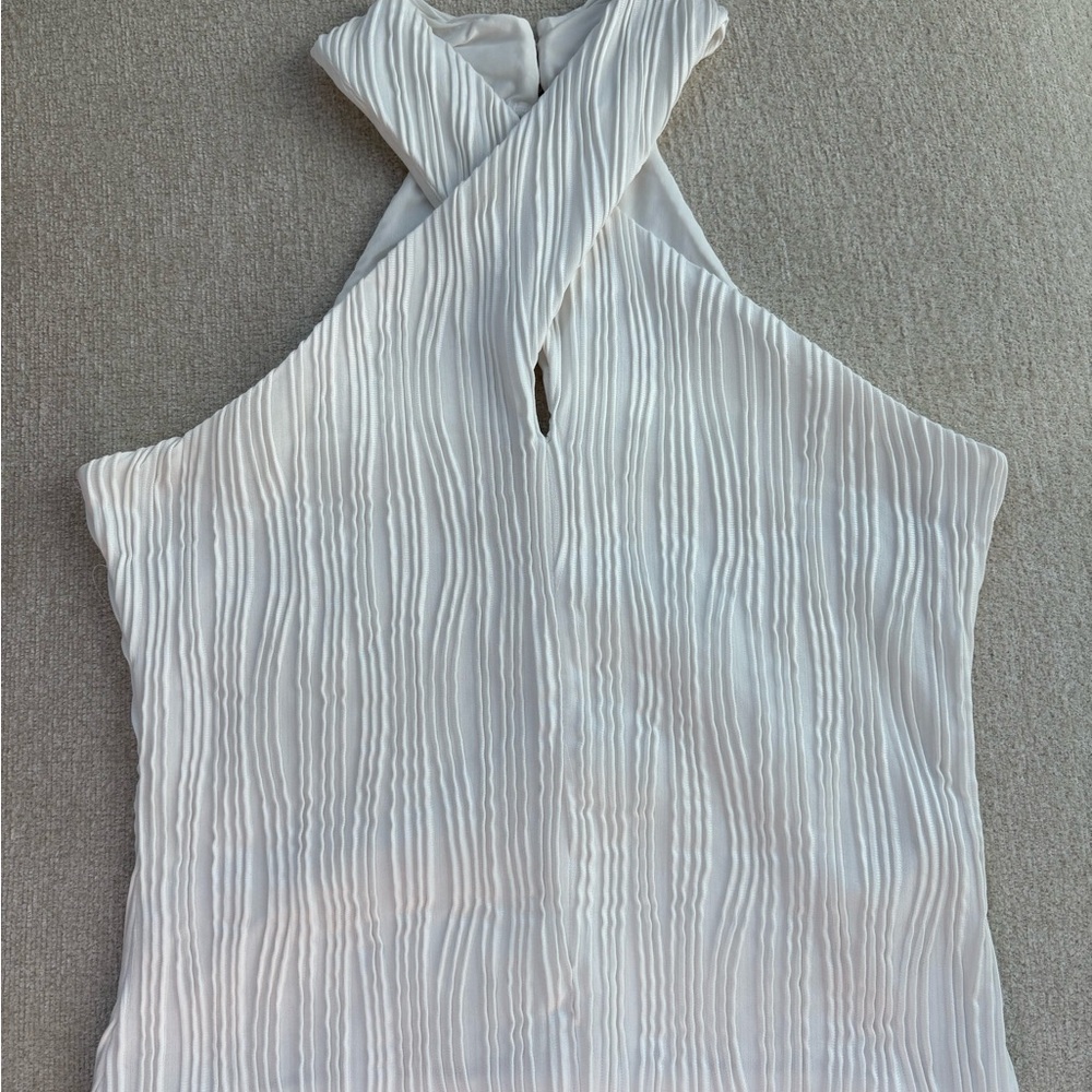 Anthropologie White Textured Top